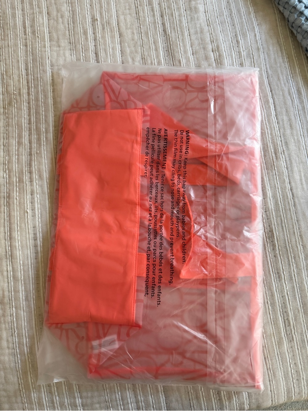 Victoria's Secret Orange Mesh Tote
